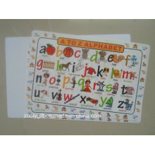 A-Z Alphabet Learning PP Placemat en plastique pour enfants